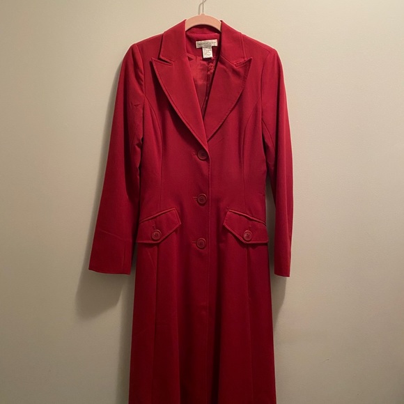 Two-piece: Dress and coat/blazer in beautiful red - Picture 2 of 3